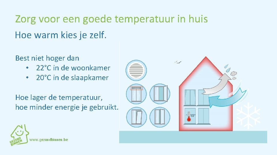 Zorg voor een goede temperatuur in huis Hoe warm kies je zelf. Best niet
