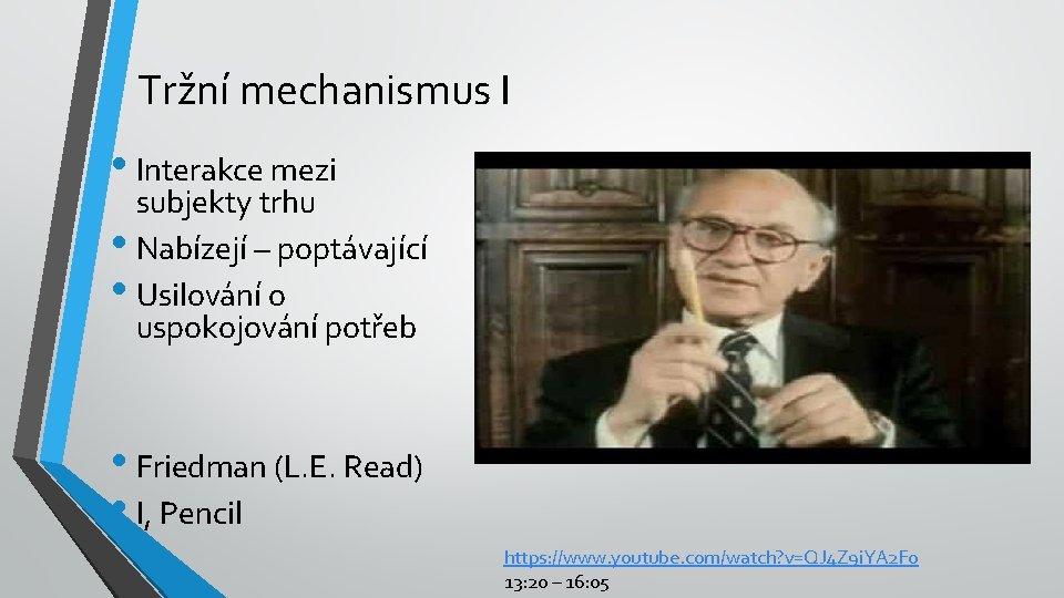 Tržní mechanismus I • Interakce mezi subjekty trhu • Nabízejí – poptávající • Usilování