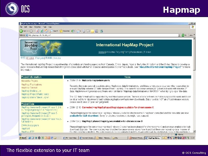 Hapmap © OCS Consulting 