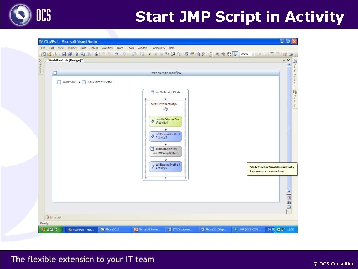 Start JMP Script in Activity © OCS Consulting 