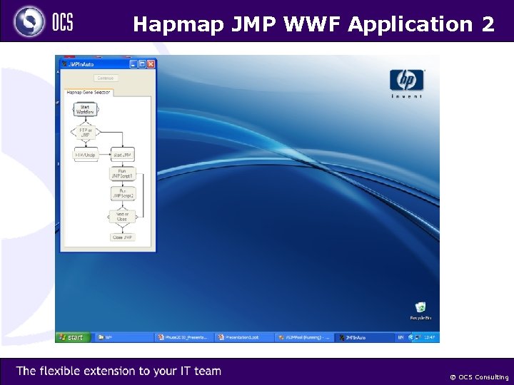 Hapmap JMP WWF Application 2 © OCS Consulting 
