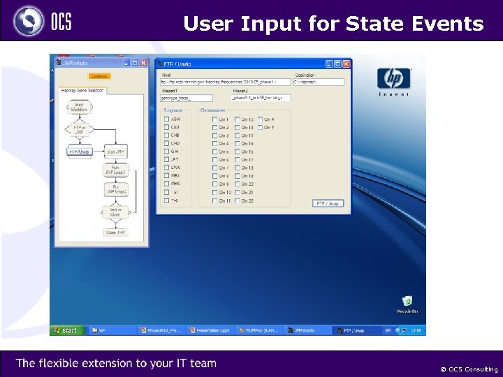 User Input for State Events © OCS Consulting 