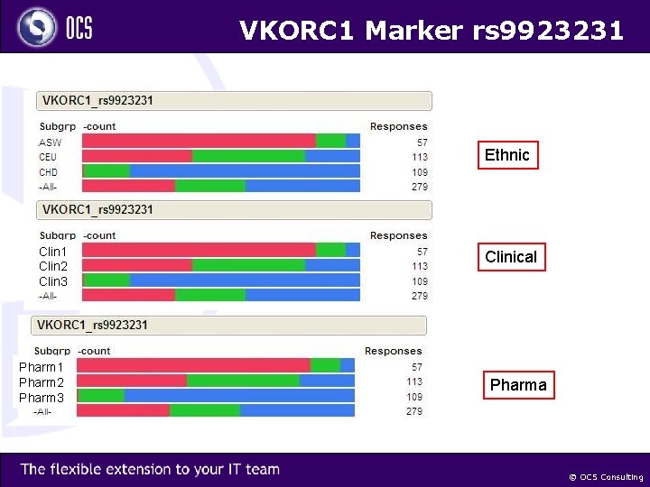 VKORC 1 Marker rs 9923231 Ethnic Clin 1 Clin 2 Clin 3 Pharm 1