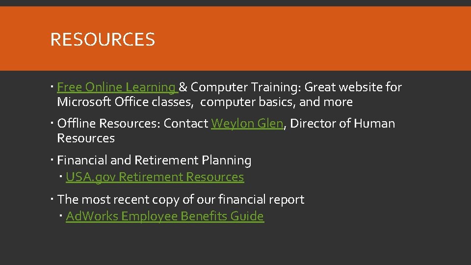 RESOURCES Free Online Learning & Computer Training: Great website for Microsoft Office classes, computer