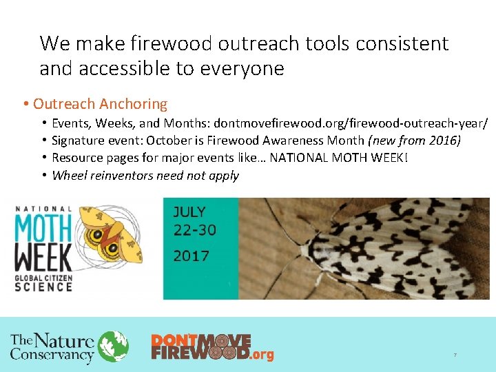 We make firewood outreach tools consistent and accessible to everyone • Outreach Anchoring •