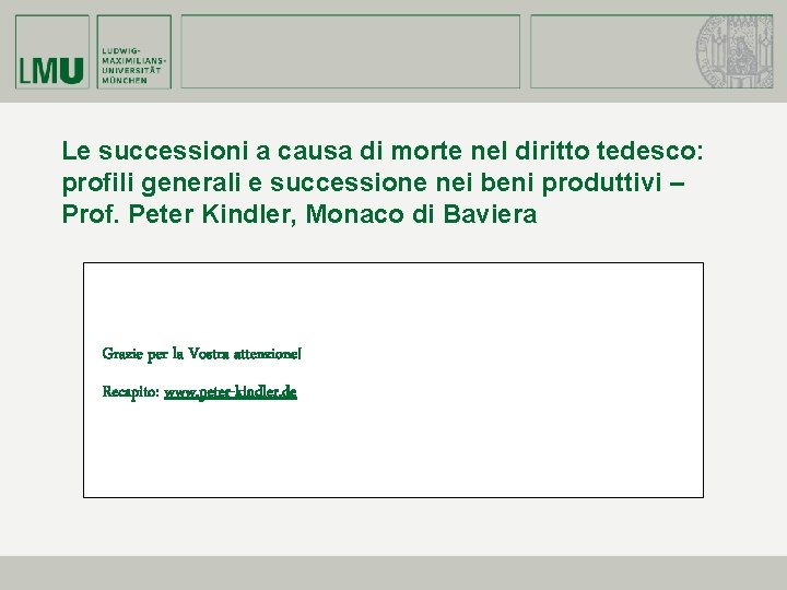 Le successioni a causa di morte nel diritto tedesco: profili generali e successione nei