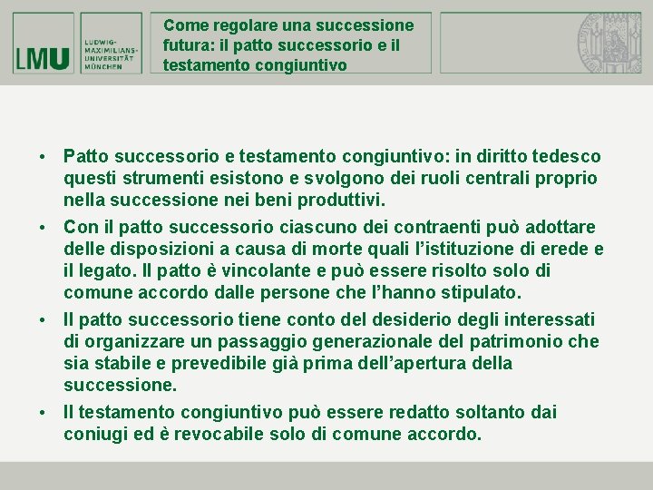 Come regolare una successione futura: i. I patto successorio e il testamento congiuntivo •