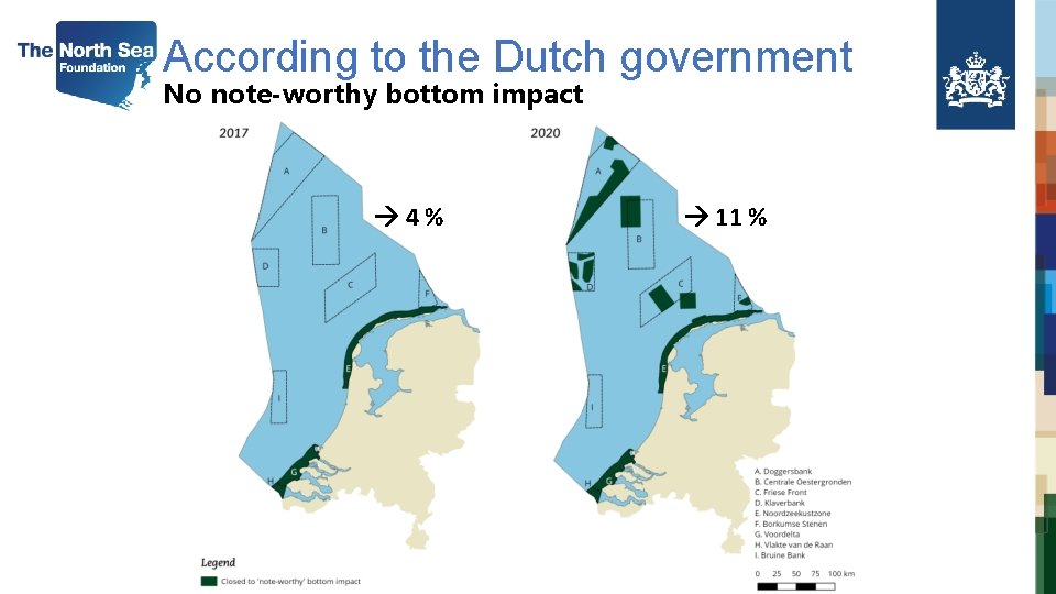 According to the Dutch government No note-worthy bottom impact 4% 11 % 