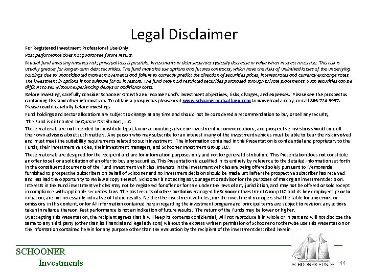 Legal Disclaimer For Registered Investment Professional Use Only Past performance does not guarantee future Legal Disclaimer For Registered Investment Professional Use Only Past performance does not guarantee future