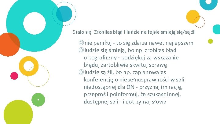 Stało się. Zrobiłaś błąd i ludzie na fejsie śmieją się/są źli ◎nie panikuj -