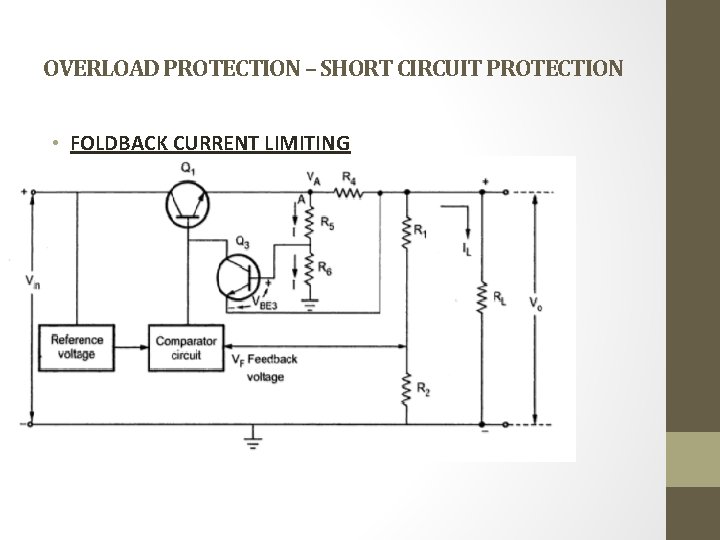 OVERLOAD PROTECTION – SHORT CIRCUIT PROTECTION • FOLDBACK CURRENT LIMITING 