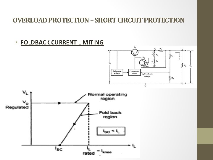 OVERLOAD PROTECTION – SHORT CIRCUIT PROTECTION • FOLDBACK CURRENT LIMITING 