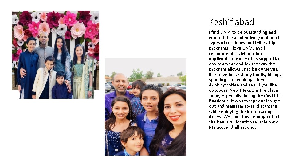 Kashif abad I find UNM to be outstanding and competitive academically and in all Kashif abad I find UNM to be outstanding and competitive academically and in all