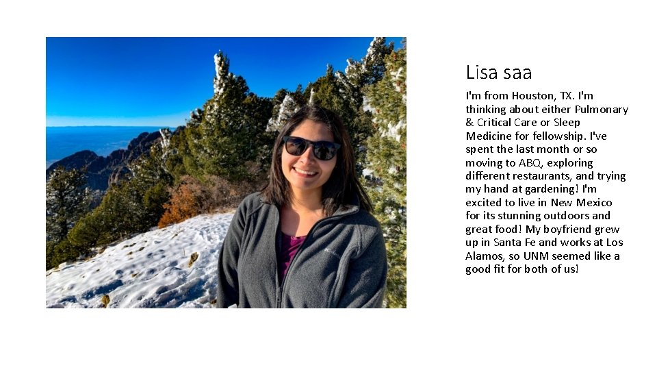 Lisa saa I'm from Houston, TX. I'm thinking about either Pulmonary & Critical Care Lisa saa I'm from Houston, TX. I'm thinking about either Pulmonary & Critical Care