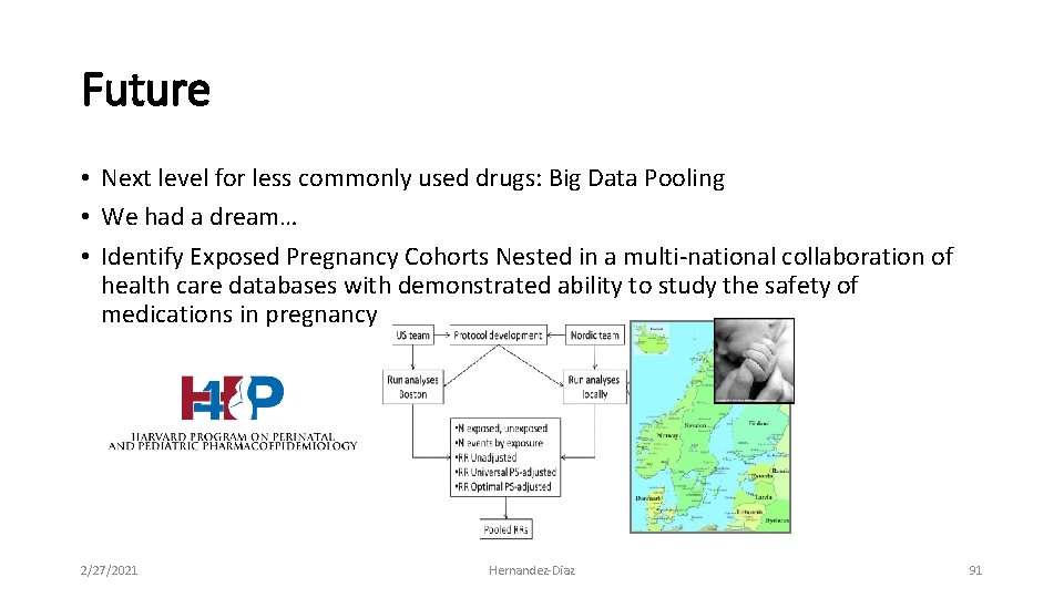 Future • Next level for less commonly used drugs: Big Data Pooling • We