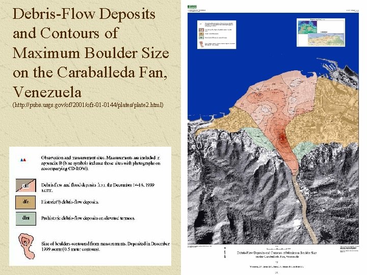 Debris-Flow Deposits and Contours of Maximum Boulder Size on the Caraballeda Fan, Venezuela (http: