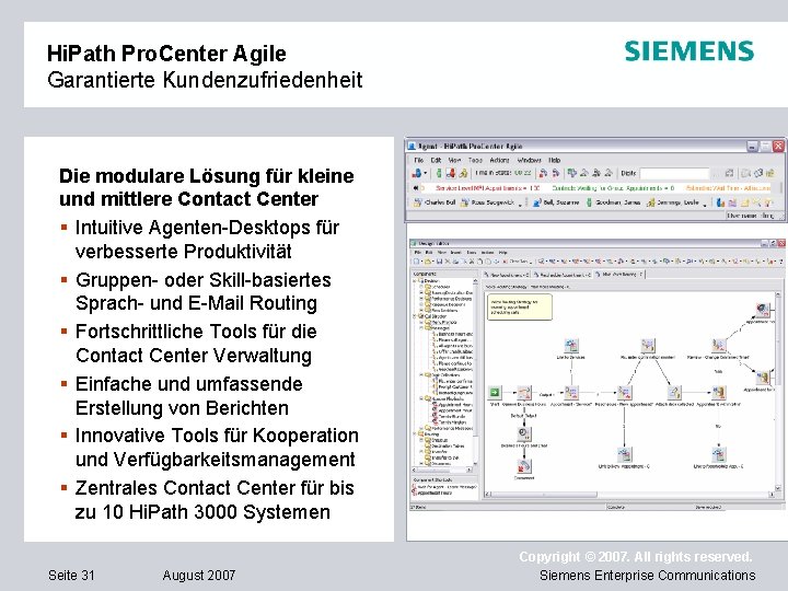 Hi. Path Pro. Center Agile Garantierte Kundenzufriedenheit Die modulare Lösung für kleine und mittlere