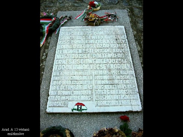 Arad. A 13 vértanú emlékműve 