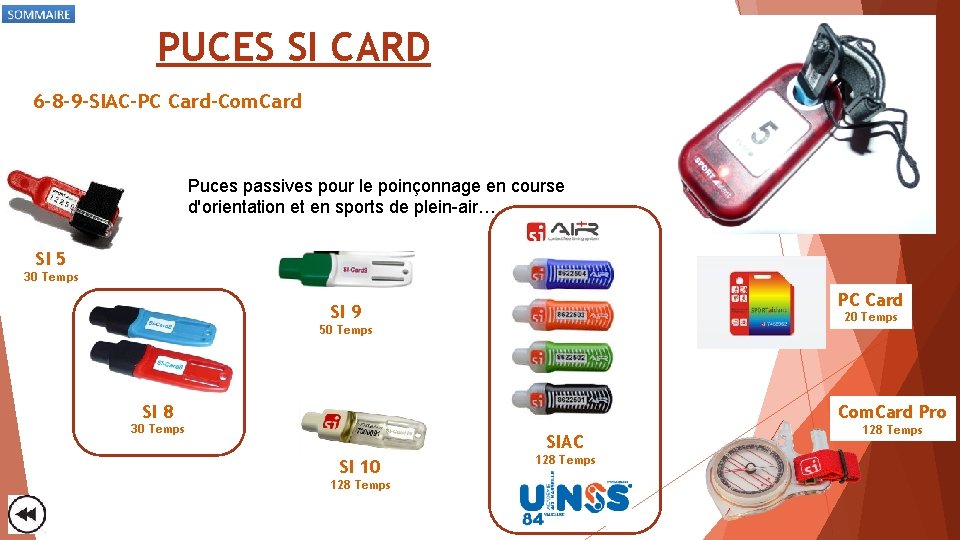 PUCES SI CARD 6 -8 -9 -SIAC-PC Card-Com. Card Puces passives pour le poinçonnage