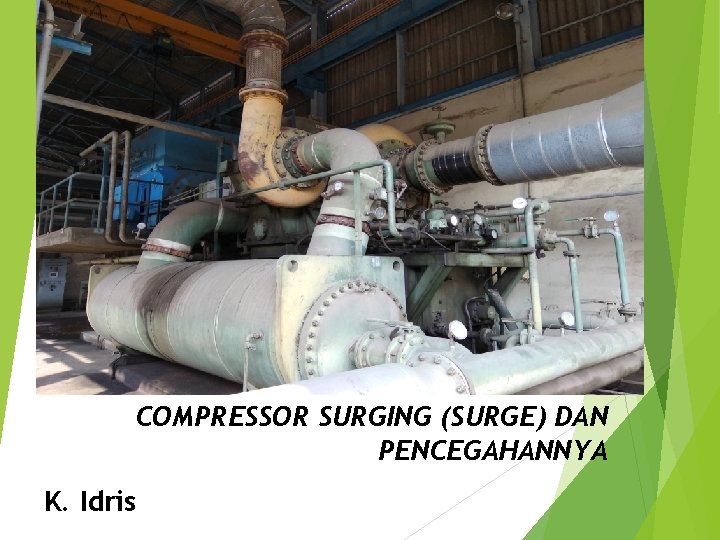 COMPRESSOR SURGING (SURGE) DAN PENCEGAHANNYA K. Idris 