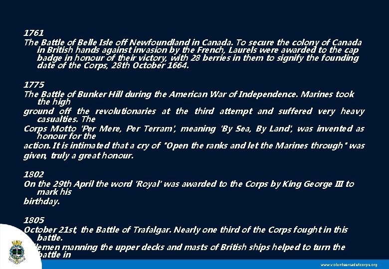 1761 The Battle of Belle Isle off Newfoundland in Canada. To secure the colony