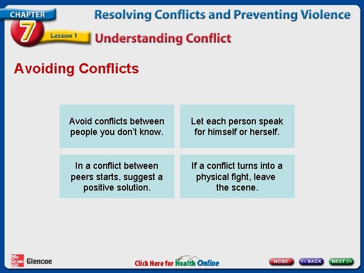 Avoiding Conflicts Avoid conflicts between people you don’t know. Let each person speak for