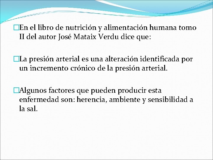 �En el libro de nutrición y alimentación humana tomo II del autor José Mataix �En el libro de nutrición y alimentación humana tomo II del autor José Mataix