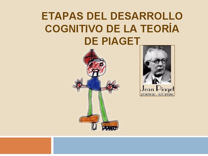 ETAPAS DEL DESARROLLO COGNITIVO DE LA TEORÍA DE PIAGET ETAPAS DEL DESARROLLO COGNITIVO DE LA TEORÍA DE PIAGET