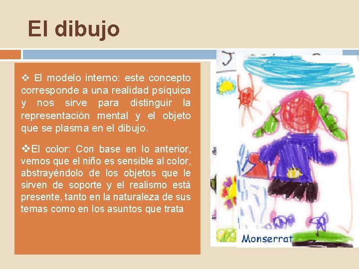 El dibujo v El modelo interno: este concepto corresponde a una realidad psíquica y El dibujo v El modelo interno: este concepto corresponde a una realidad psíquica y