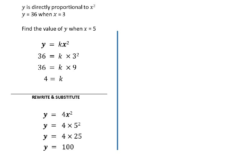  REWRITE & SUBSTITUTE 