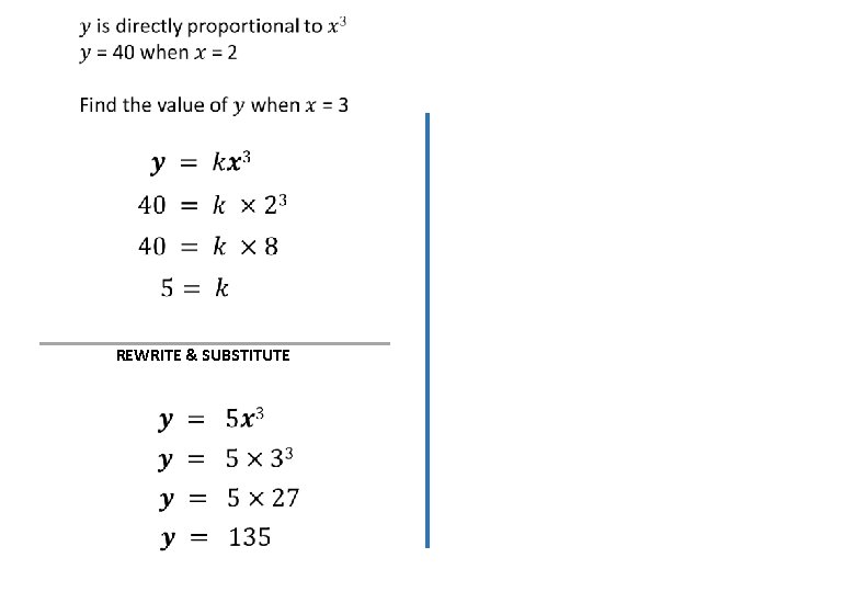  REWRITE & SUBSTITUTE 