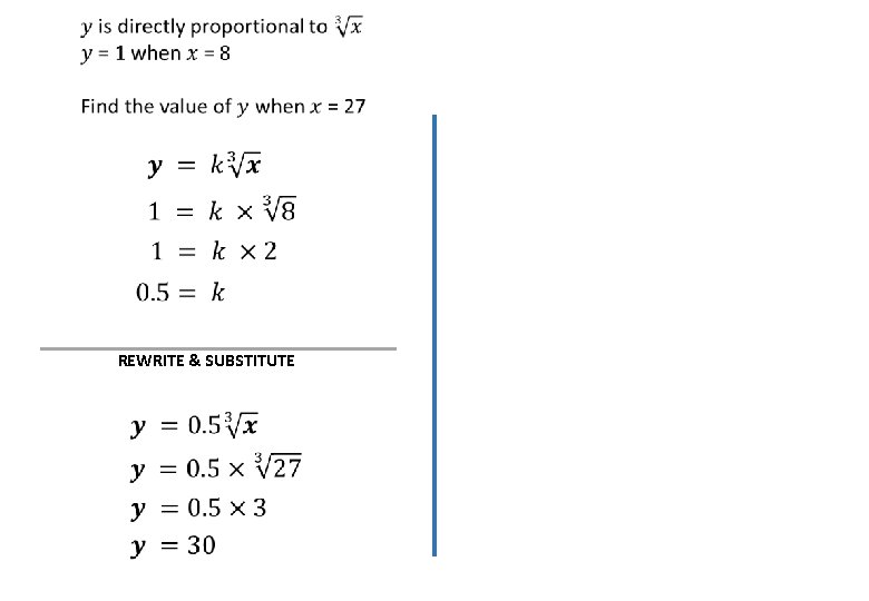  REWRITE & SUBSTITUTE 