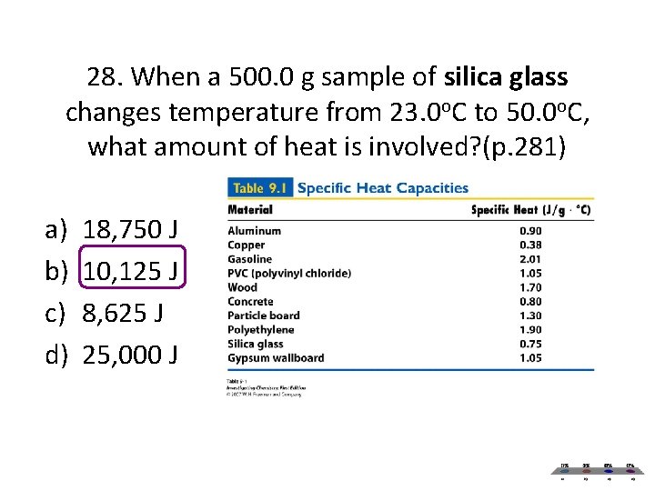 28. When a 500. 0 g sample of silica glass changes temperature from 23. 28. When a 500. 0 g sample of silica glass changes temperature from 23.
