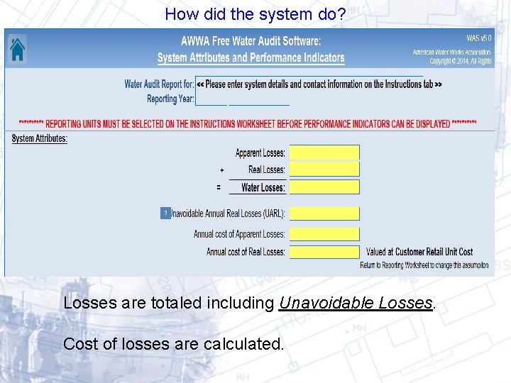 How did the system do? Losses are totaled including Unavoidable Losses. Cost of losses How did the system do? Losses are totaled including Unavoidable Losses. Cost of losses