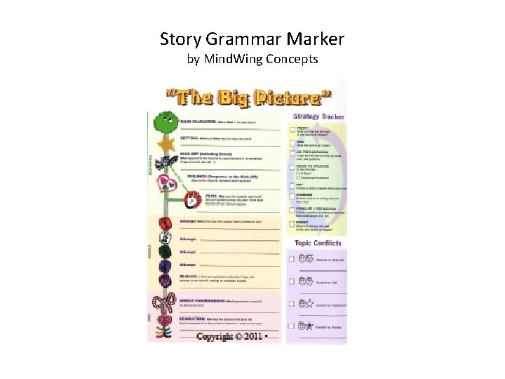 Story Grammar Marker by Mind. Wing Concepts 