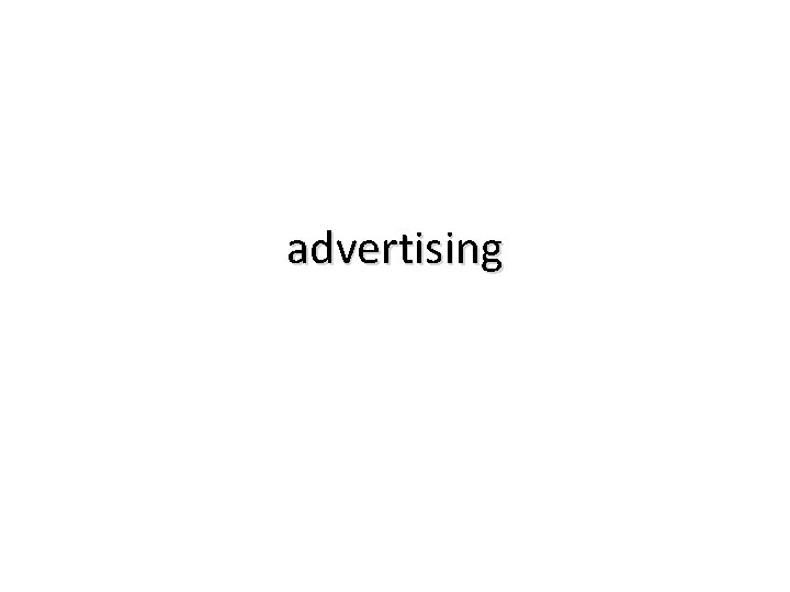 advertising 