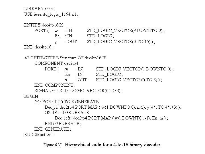 LIBRARY ieee ; USE ieee. std_logic_1164. all ; ENTITY dec 4 to 16 IS