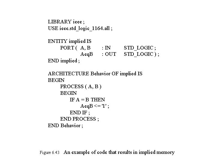 LIBRARY ieee ; USE ieee. std_logic_1164. all ; ENTITY implied IS PORT ( A,