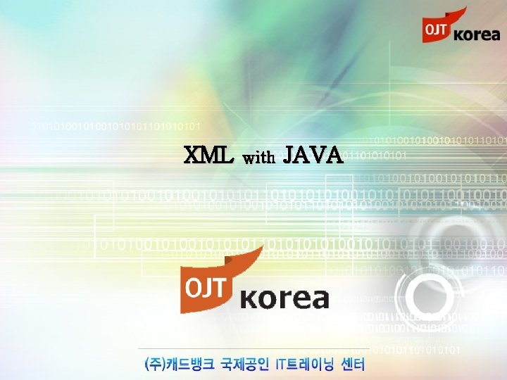 XML with JAVA 