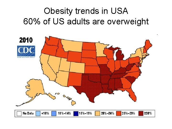 Obesity trends in USA 60% of US adults are overweight 
