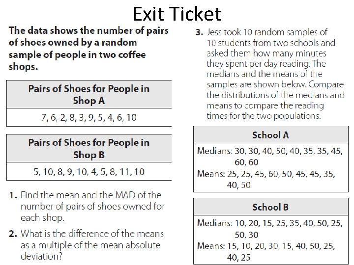 Exit Ticket 