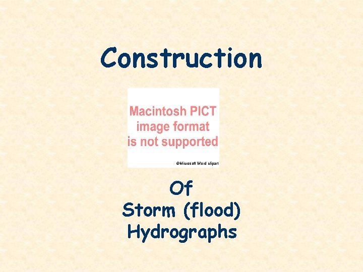 Construction ©Microsoft Word clipart Of Storm (flood) Hydrographs 