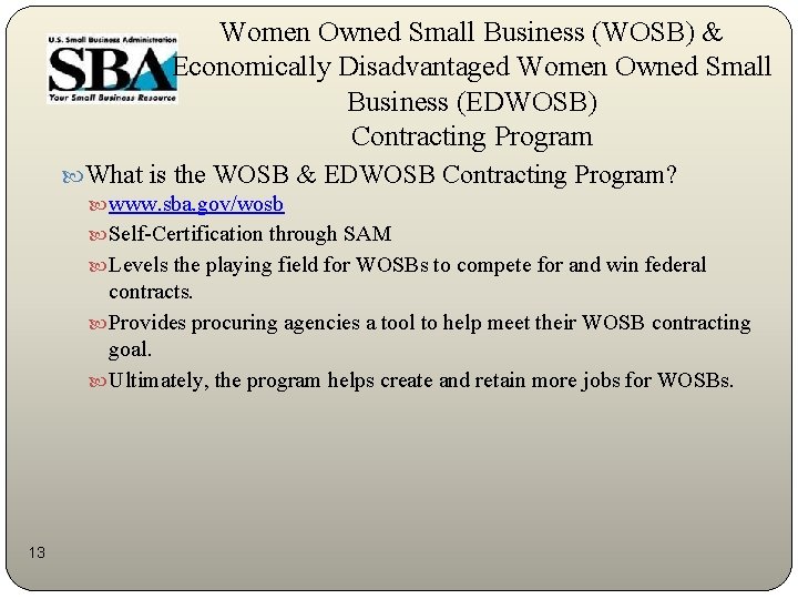 U S Small Business Administration Helping Small Businesses