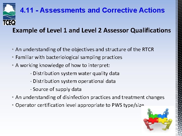 4. 11 - Assessments and Corrective Actions Example of Level 1 and Level 2