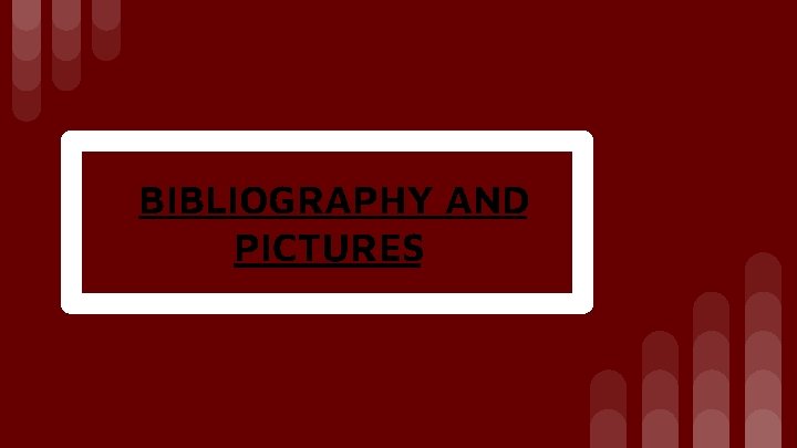 BIBLIOGRAPHY AND PICTURES 