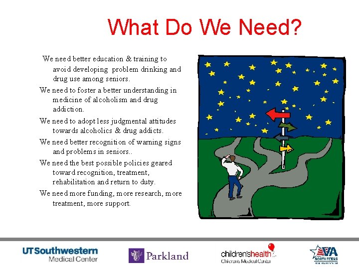 What Do We Need? We need better education & training to avoid developing problem