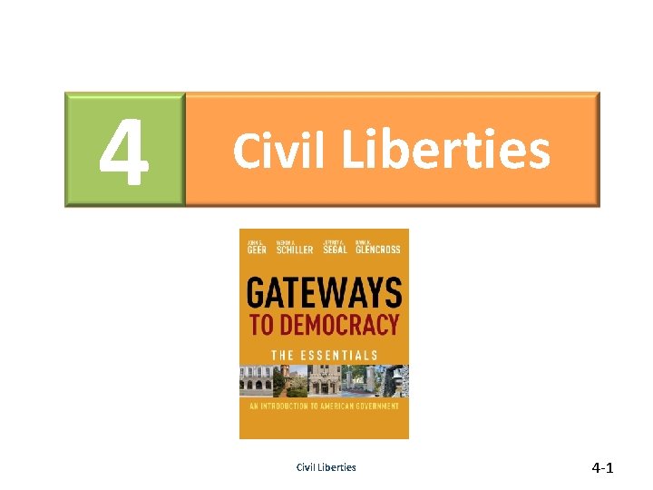 4 Civil Liberties 4 -1 