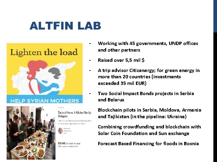 - Working with 45 governments, UNDP offices and other partners - Raised over 5, - Working with 45 governments, UNDP offices and other partners - Raised over 5,