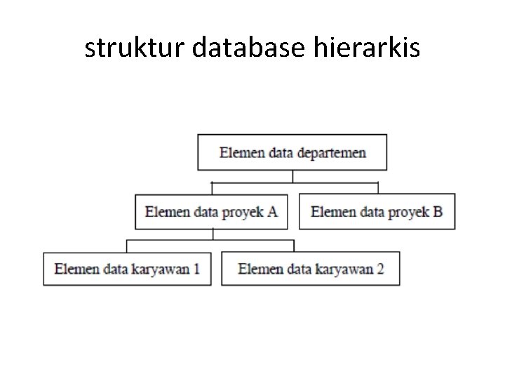 struktur database hierarkis 