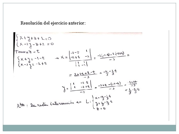 Resolución del ejercicio anterior: 